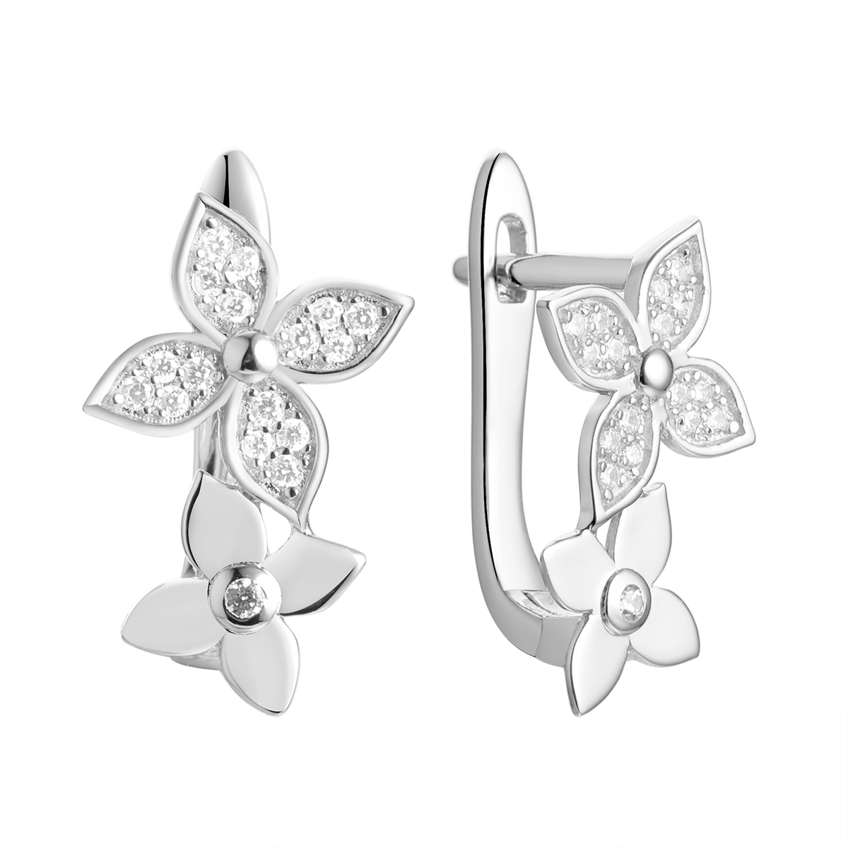 Серьги CZ-E04037-X-W-W-X-W