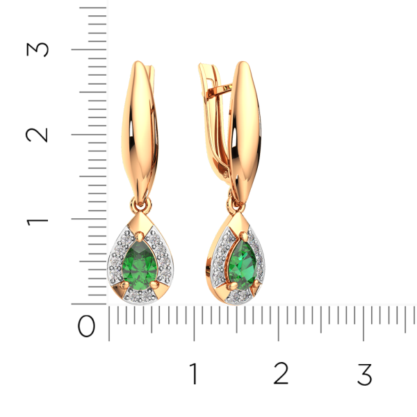 Серьги 3D20136.14K.R.ZZ Серьги 3D20136.14K.R.ZZ