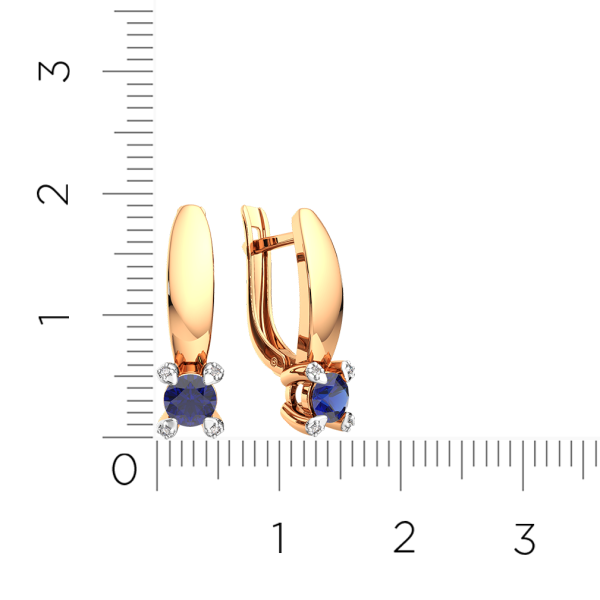 Серьги 3D10172.14K.R Серьги 3D10172.14K.R